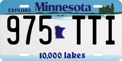 MN license plate 975TTI
