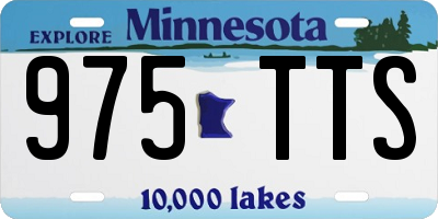 MN license plate 975TTS