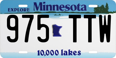 MN license plate 975TTW