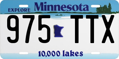 MN license plate 975TTX
