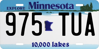 MN license plate 975TUA
