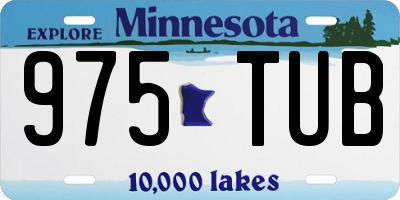MN license plate 975TUB