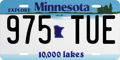 MN license plate 975TUE