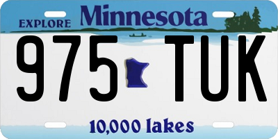 MN license plate 975TUK