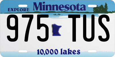MN license plate 975TUS