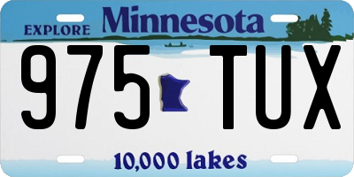 MN license plate 975TUX