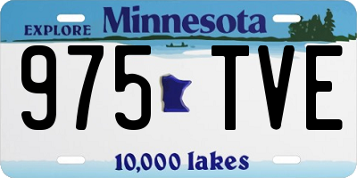 MN license plate 975TVE