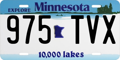 MN license plate 975TVX