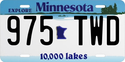 MN license plate 975TWD
