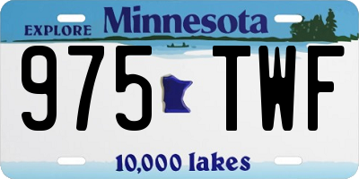 MN license plate 975TWF
