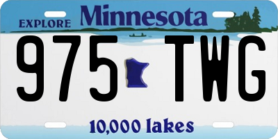 MN license plate 975TWG