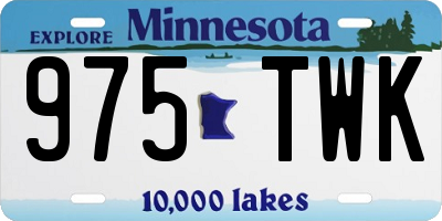MN license plate 975TWK