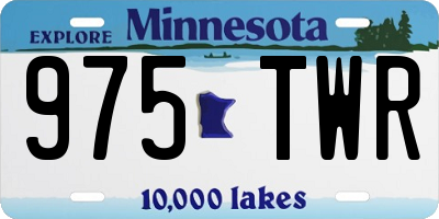 MN license plate 975TWR