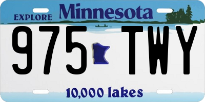 MN license plate 975TWY