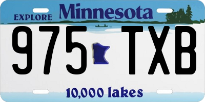 MN license plate 975TXB