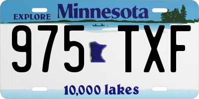 MN license plate 975TXF