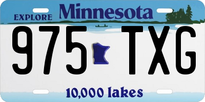 MN license plate 975TXG