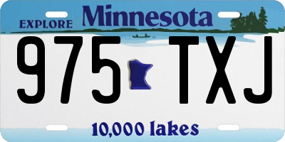MN license plate 975TXJ