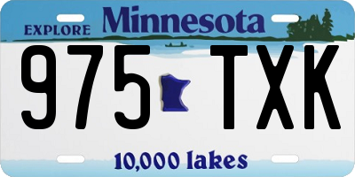 MN license plate 975TXK