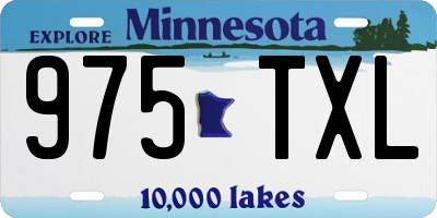 MN license plate 975TXL