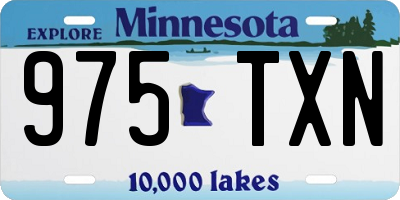 MN license plate 975TXN