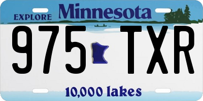 MN license plate 975TXR