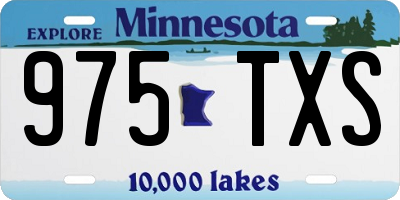 MN license plate 975TXS
