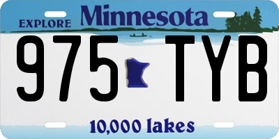MN license plate 975TYB