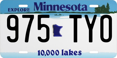 MN license plate 975TYO