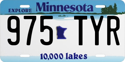 MN license plate 975TYR