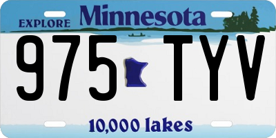 MN license plate 975TYV
