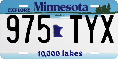 MN license plate 975TYX