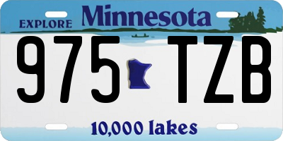 MN license plate 975TZB