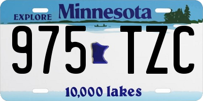 MN license plate 975TZC