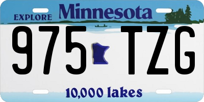 MN license plate 975TZG