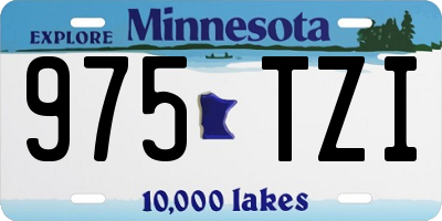 MN license plate 975TZI