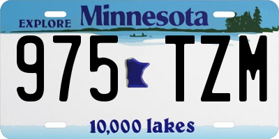 MN license plate 975TZM
