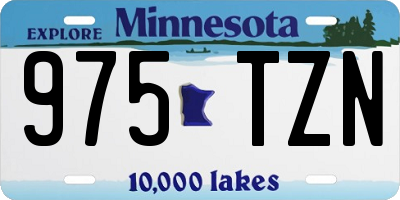 MN license plate 975TZN