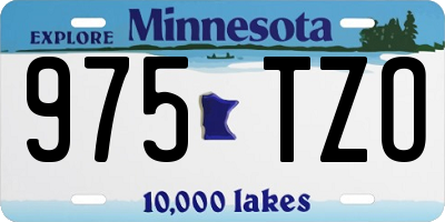 MN license plate 975TZO