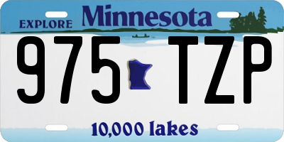 MN license plate 975TZP