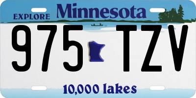 MN license plate 975TZV