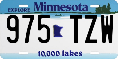 MN license plate 975TZW
