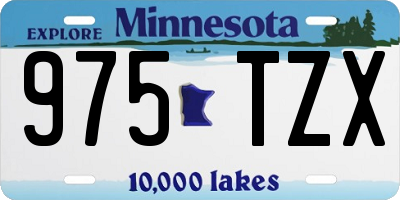 MN license plate 975TZX