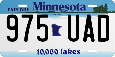 MN license plate 975UAD