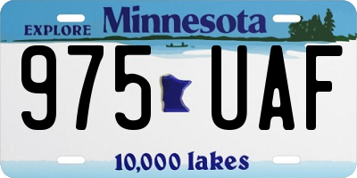 MN license plate 975UAF