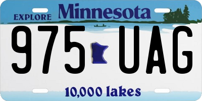 MN license plate 975UAG