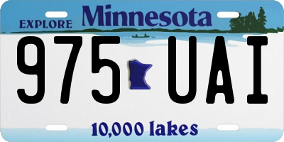 MN license plate 975UAI