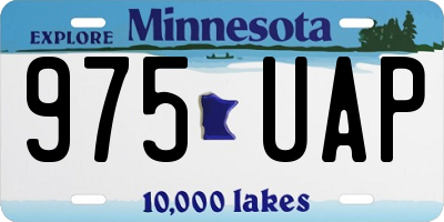 MN license plate 975UAP