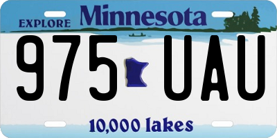 MN license plate 975UAU