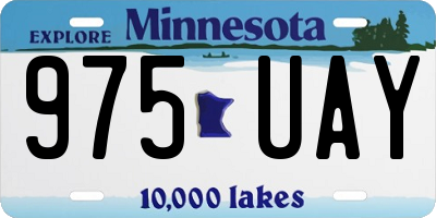 MN license plate 975UAY